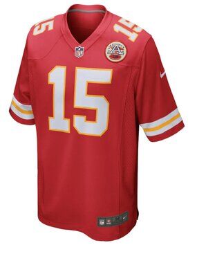 Nike Patrick Mahomes #15 Kansas City Chiefs Red NFL Game Jersey Size Small
